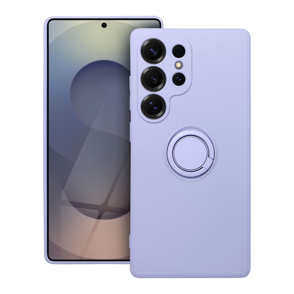 SILIKONINIS ŽIEDAS dėklas telefonui SAMSUNG S25 Ultra violetinis
