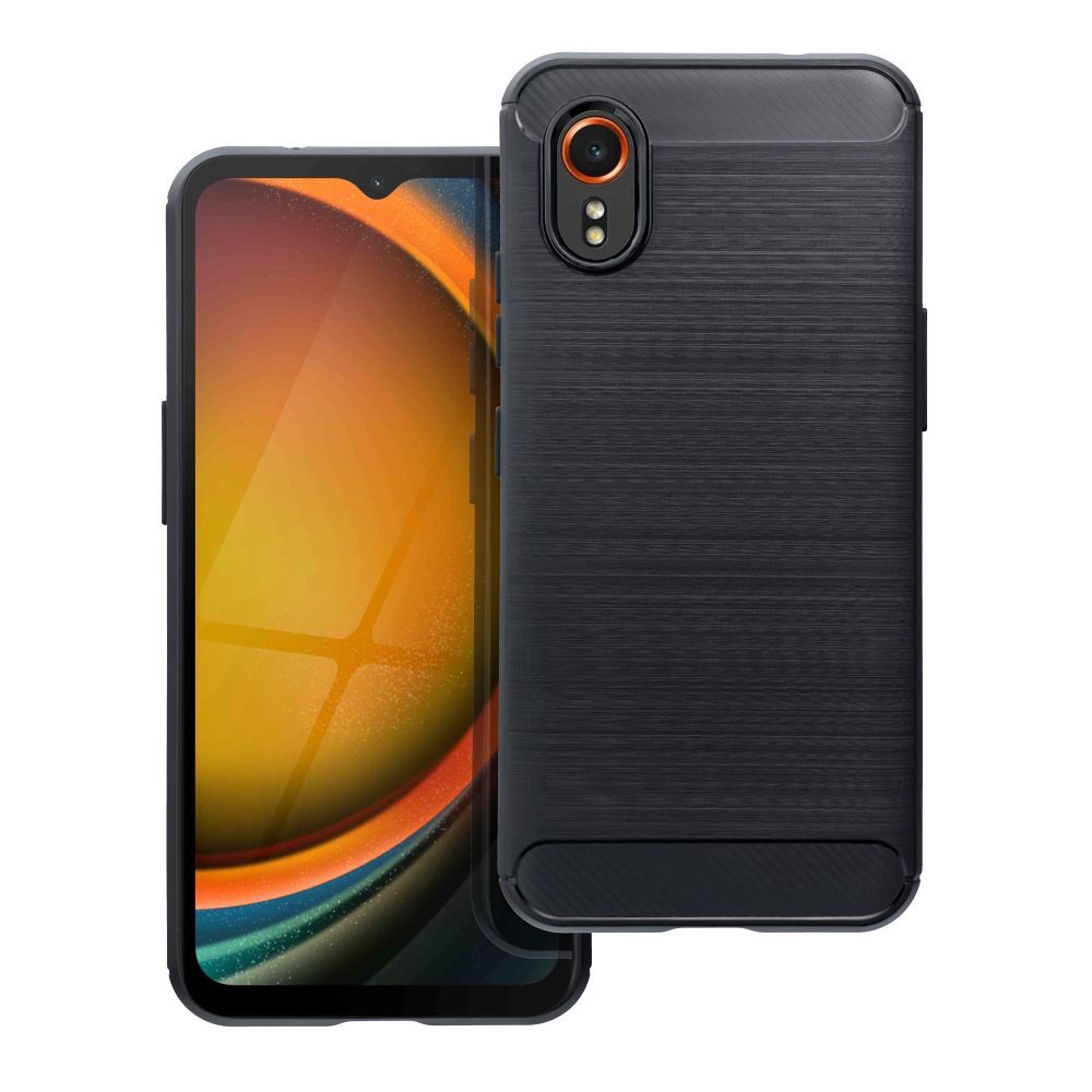 Karbono dėklas telefonui (m) SAMSUNG Xcover 7 - juodas