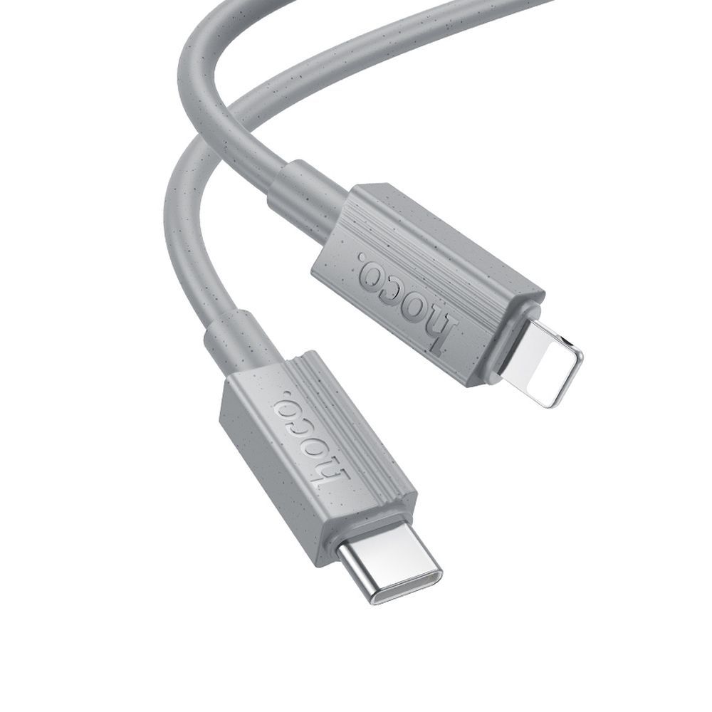 Kabelis USB-C į Lightning Hoco PD 27W 1 m X107 pilkas