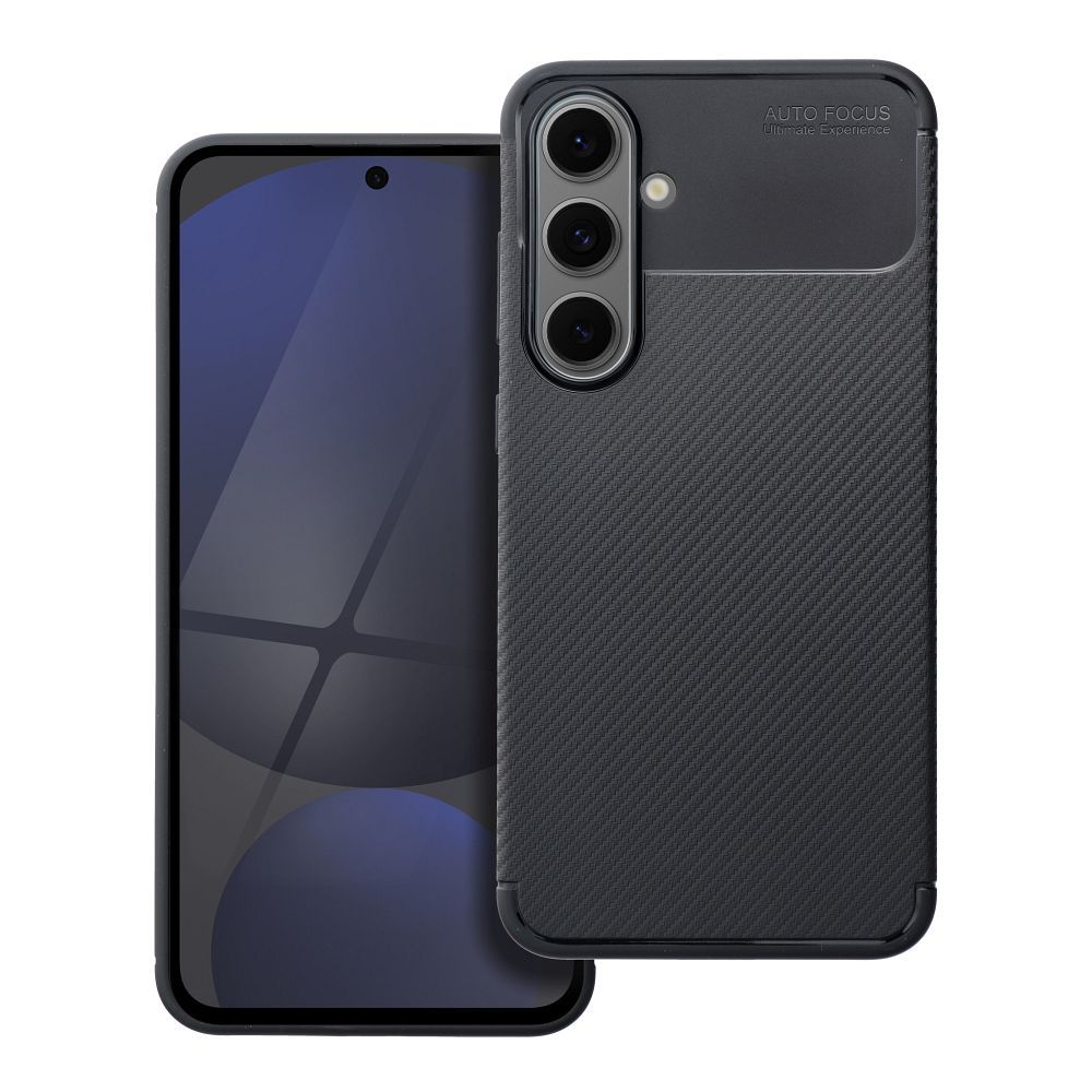 Dėklas telefonui CARBON PREMIUM SAMSUNG S24 FE juodas