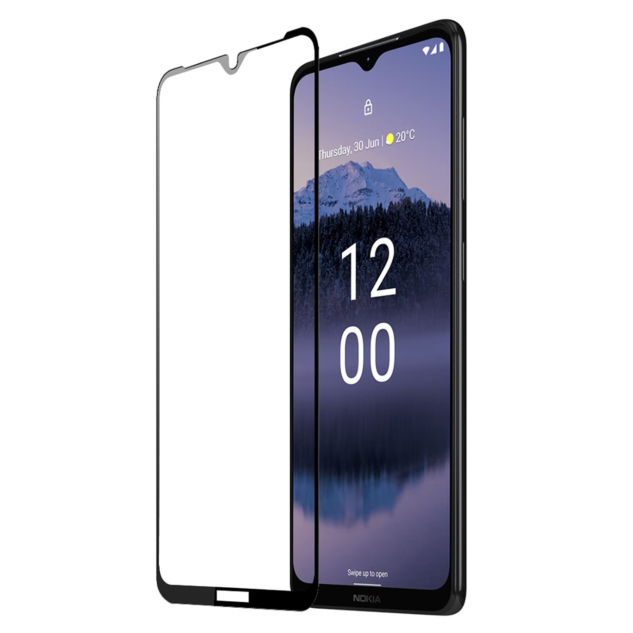 Dux Ducis 10D apsauginis stiklas Nokia G11 Plus 9H su juodu rėmeliu