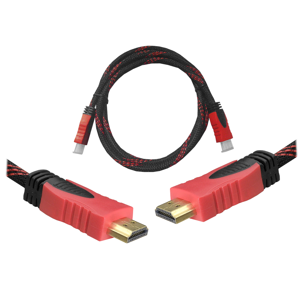 HDMI-HDMI kabelis 1,5 m raudonas v1.4 blist.