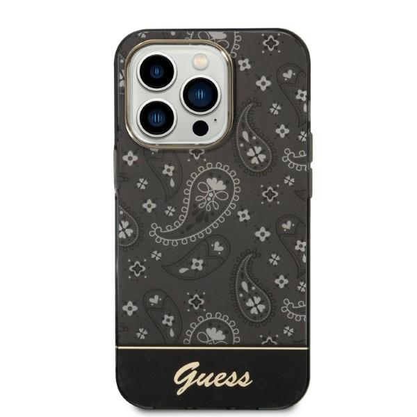 Guess Bandana Paisley iPhone 14 Pro 6.1" dėklas - juodas