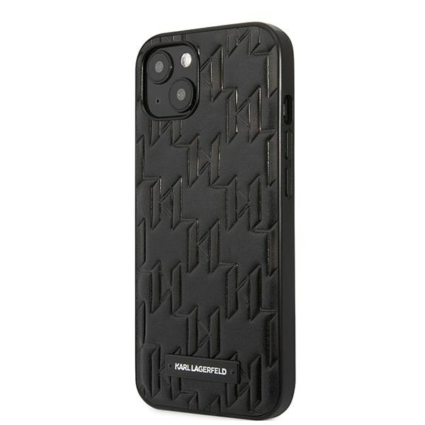 Dėklas telefonui Karl Lagerfeld KLHCP13SMNMP1K iPhone 13 mini 5,4\" juodas / juodas Monogramos plokštelė