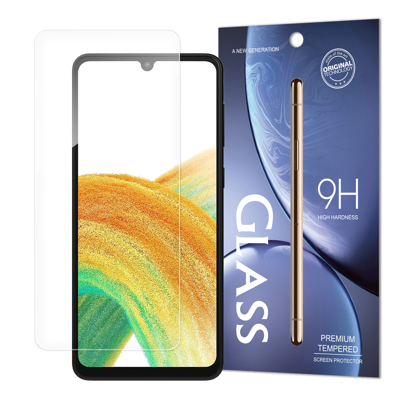 Standartinis grūdinto stiklo dėklas Samsung Galaxy A34 5G 9H