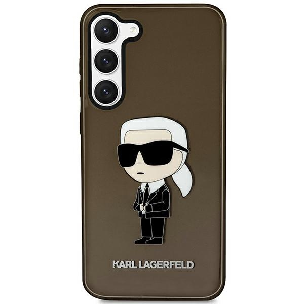 Karl Lagerfeld KLHCS23SHNIKTCK S23 S911 juodas kietasis dėklas Ikonik Karl Lagerfeld