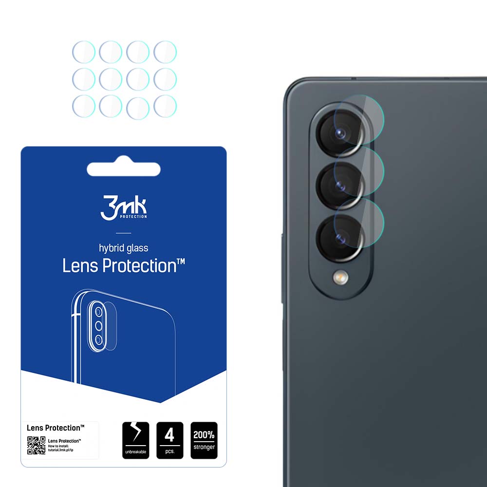 3mk Lens Protection™ hibridinis kameros stiklas Samsung Galaxy Z Fold 4 (priekinis)