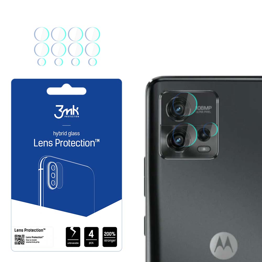 3mk Lens Protection™ hibridinis kameros stiklas Motorola Moto G72