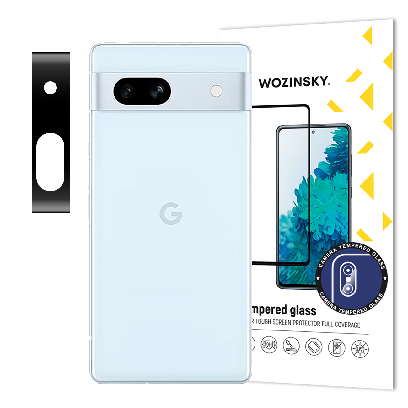 Wozinsky pilnas kameros stiklas Google Pixel 7a telefonui