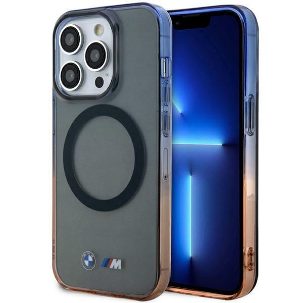 Dėklas BMW BMHMP14XHTGE iPhone 14 Pro Max 6.7" pilka/pilka kietas dėklas Gradientinis Bamperis MagSafe