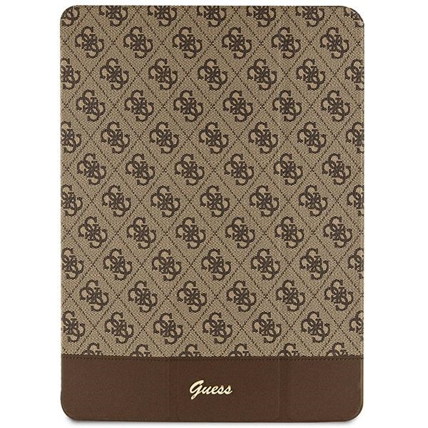 Guess 4G Stripe Allover dėklas iPad Pro 12.9" - rudas