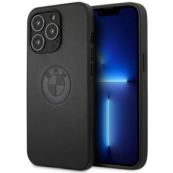 BMW odinis dėklas su įspaustu raštu iPhone 13 Pro / iPhone 13 - juodas