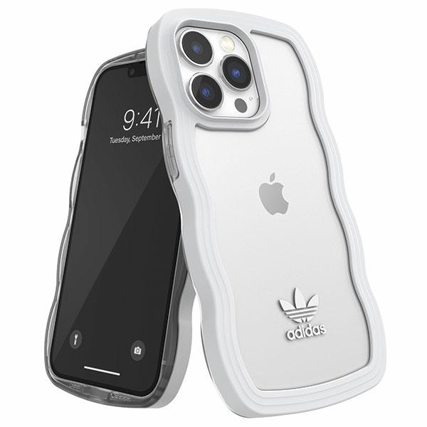 Adidas OR Dėklas telefonui Wavy iPhone 13 Pro /13 6.1" balta-skaidri/balta-skaidri 51903