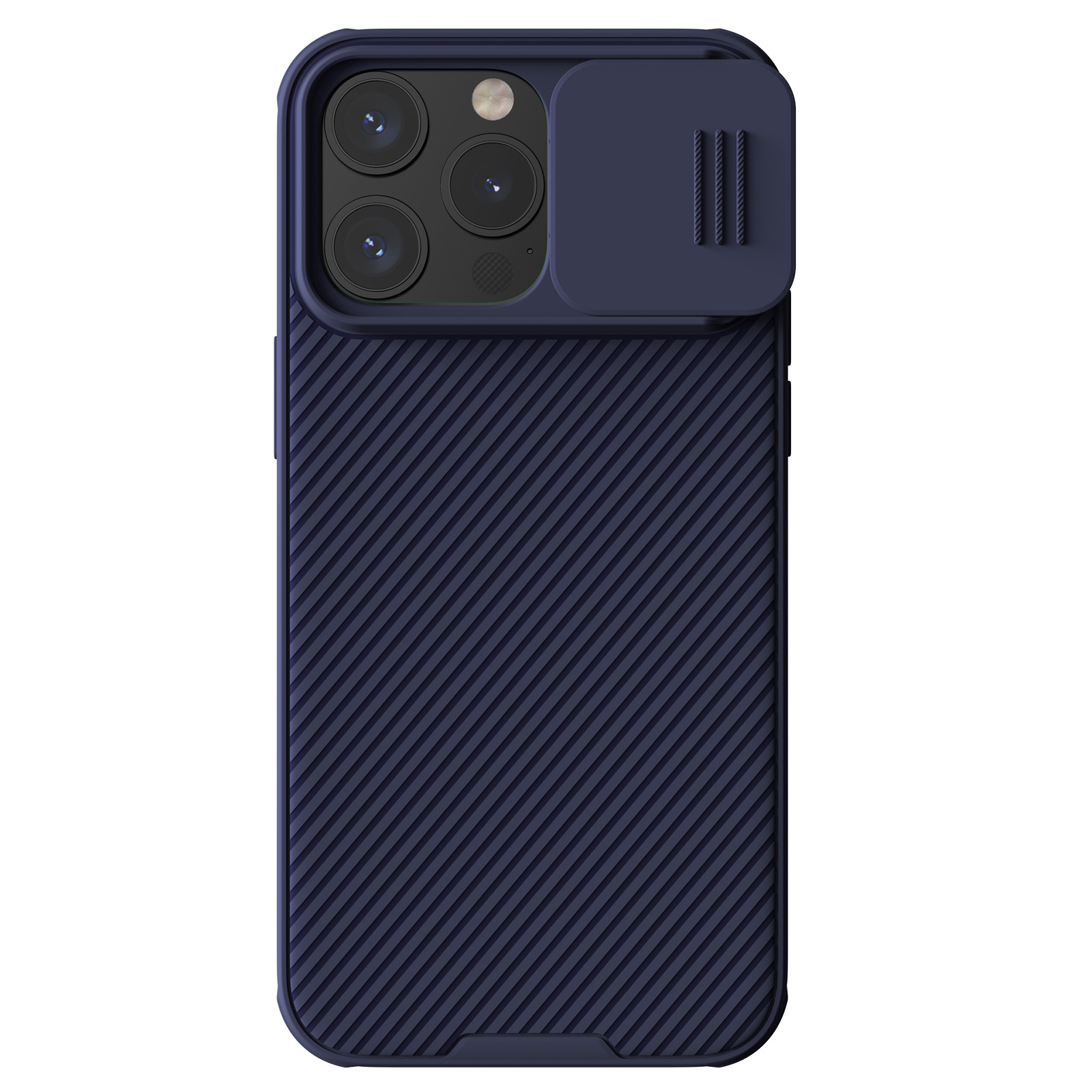 Nillkin CamShield Pro magnetinis dėklas telefonui iPhone 15 Pro Max su kameros apsauga - violetinis