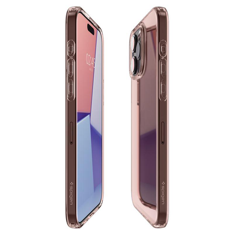 Spigen Crystal Flex dėklas telefonui iPhone 15 Pro Max - rožinis/skaidrus