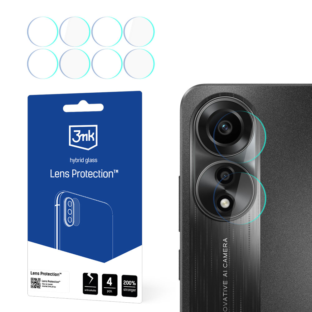 Oppo A78 4G - 3mk objektyvo apsauga