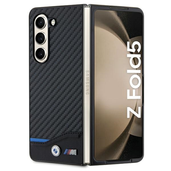 BMW odinis anglies dėklas telefonui Samsung Galaxy Z Fold 5 - juodas