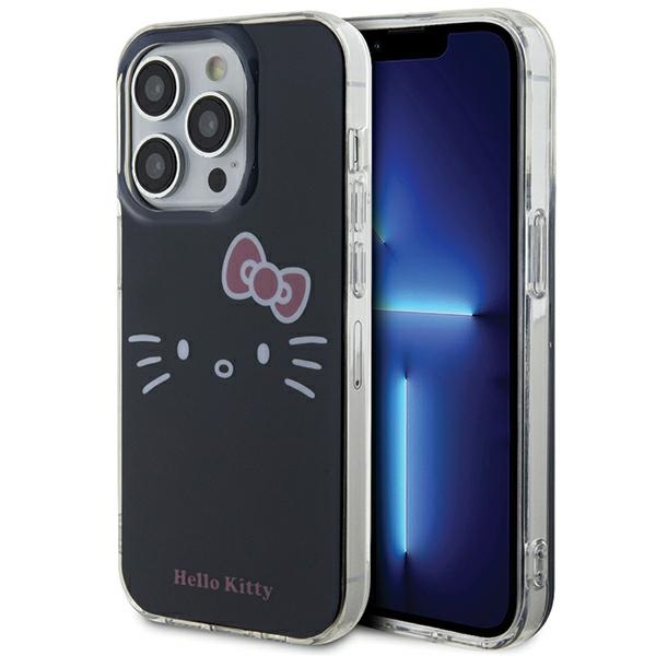 Hello Kitty IML Kitty Face Dėklas telefonui (m) iPhone 15 Pro Max - juodas (m)