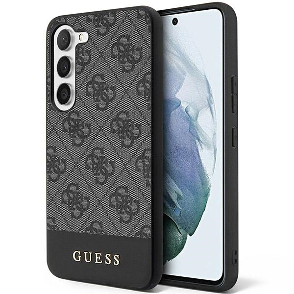 Guess 4G Stripe Collection dėklas telefonui Samsung Galaxy S24+ - juodas