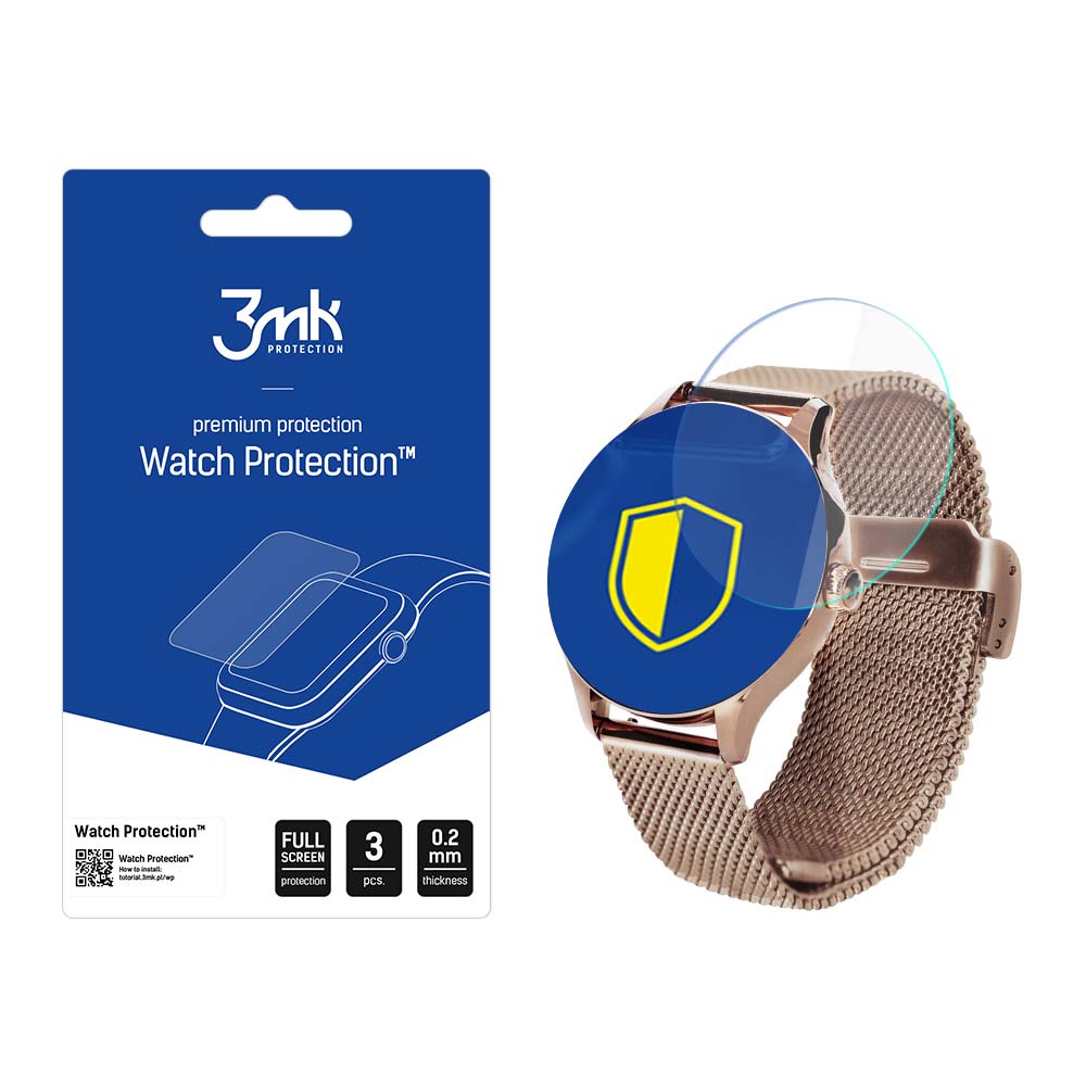 3mk Watch Protection™ hibridinis stiklas v. FlexibleGlass Lite Garett Viva laikrodžiui