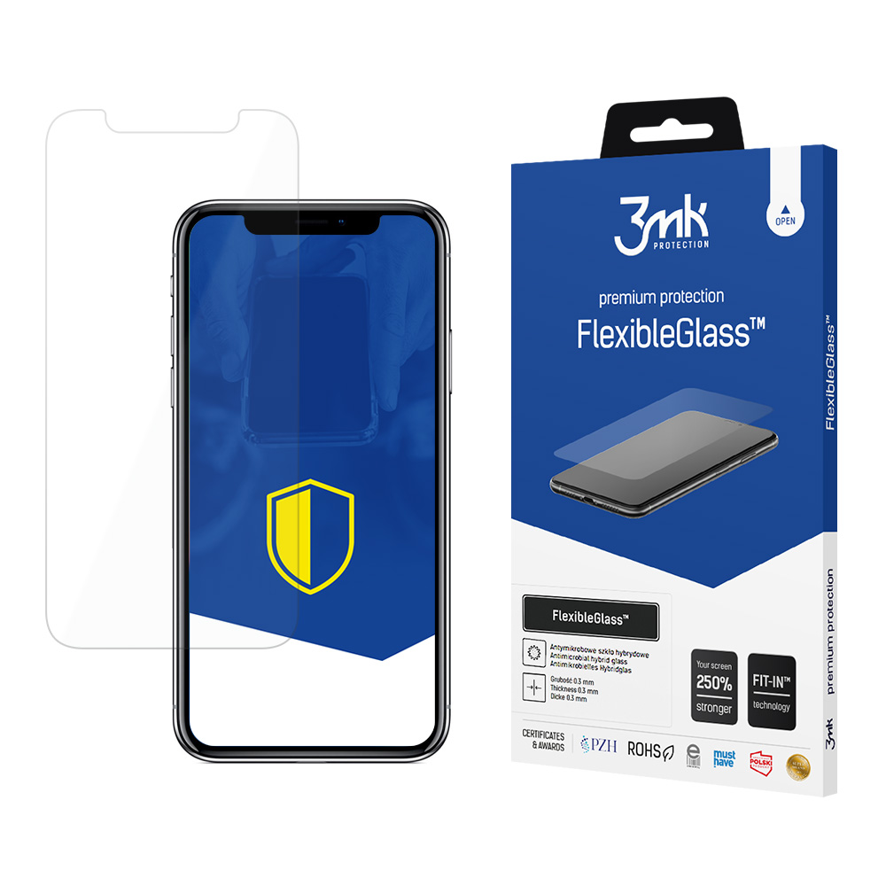 3mk FlexibleGlass™ hibridinis stiklas iPhone X
