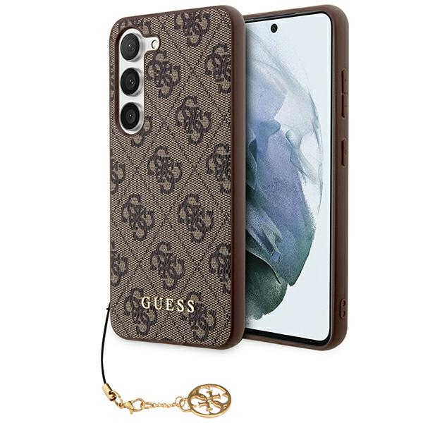 Guess 4G Charms Collection dėklas telefonui Samsung Galaxy A55 - rudas