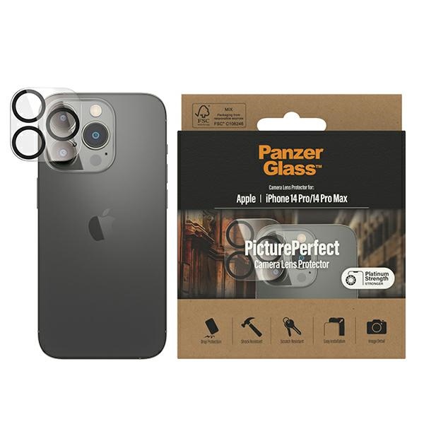 PanzerGlass apsauginis stiklas kamerai iPhone 14 Pro / 14 Pro Max