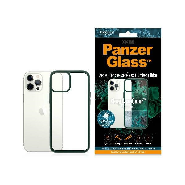 PanzerGlass ClearCase dėklas telefonui iPhone 12 Pro Max – permatomas ir žalias