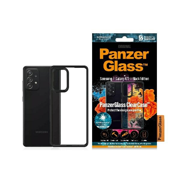 PanzerGlass ClearCase dėklas Samsung Galaxy A72 - permatomas ir juodas