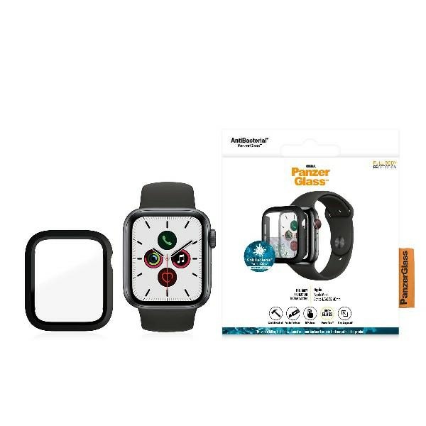PanzerGlass Pilno korpuso dėklas laikrodžiui Apple Watch 4/5/6/SE 40 mm – juodas