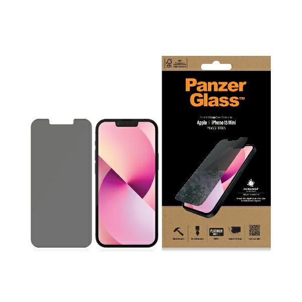 PanzerGlass Standartinis Super+ antibakterinis privatumo temperuotas stiklas iPhone 13 mini