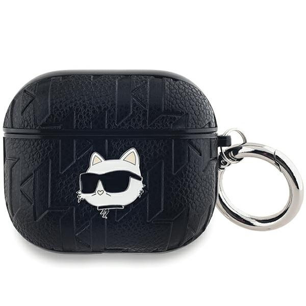 Karl Lagerfeld Monogram Choupette Head dėklas AirPods 3 - juodas