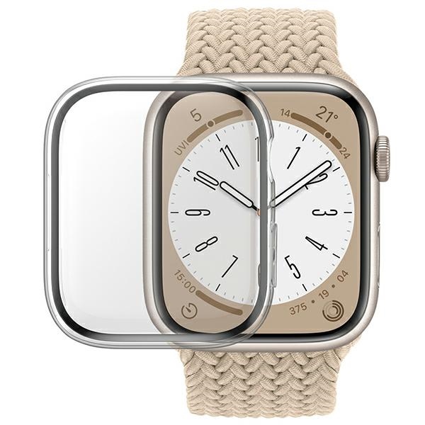 PanzerGlass pilno korpuso dėklas Apple Watch 7 45mm - permatomas