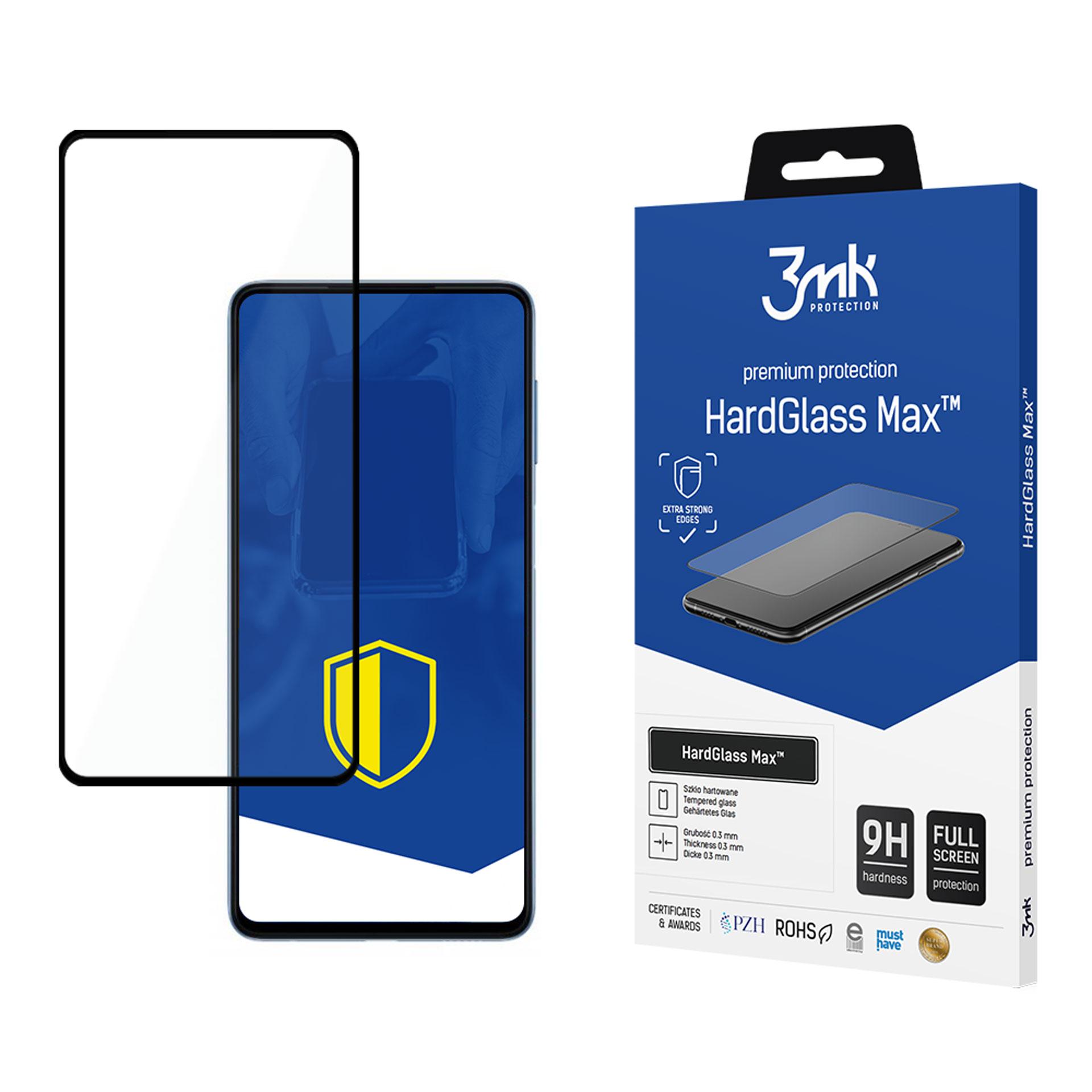 9H 3mk HardGlass Max™ apsauginis stiklas Samsung Galaxy M52 5G