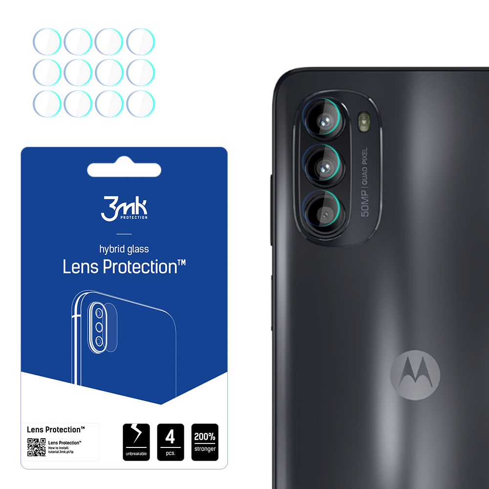 3mk Lens Protection™ hibridinis kameros stiklas Motorola Moto G52
