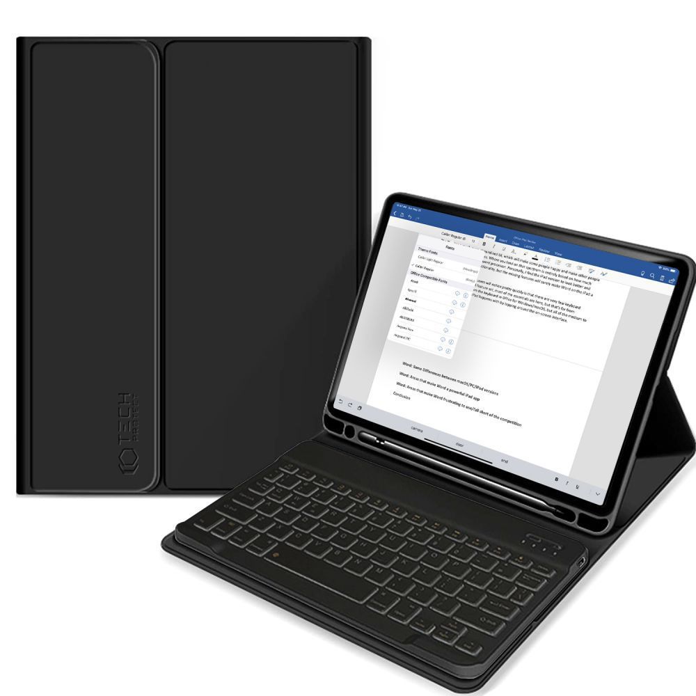 Tech-Protect SC Pen + Keyboard dėklas su klaviatūra iPad Air 10.9" 2020-2022 / 11" 2024 - juodas