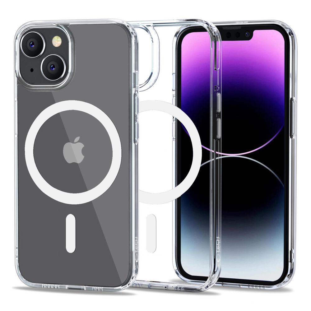 Tech-Protect FlexAir Hybrid Magnetinis iPhone 14 dėklas - skaidrus