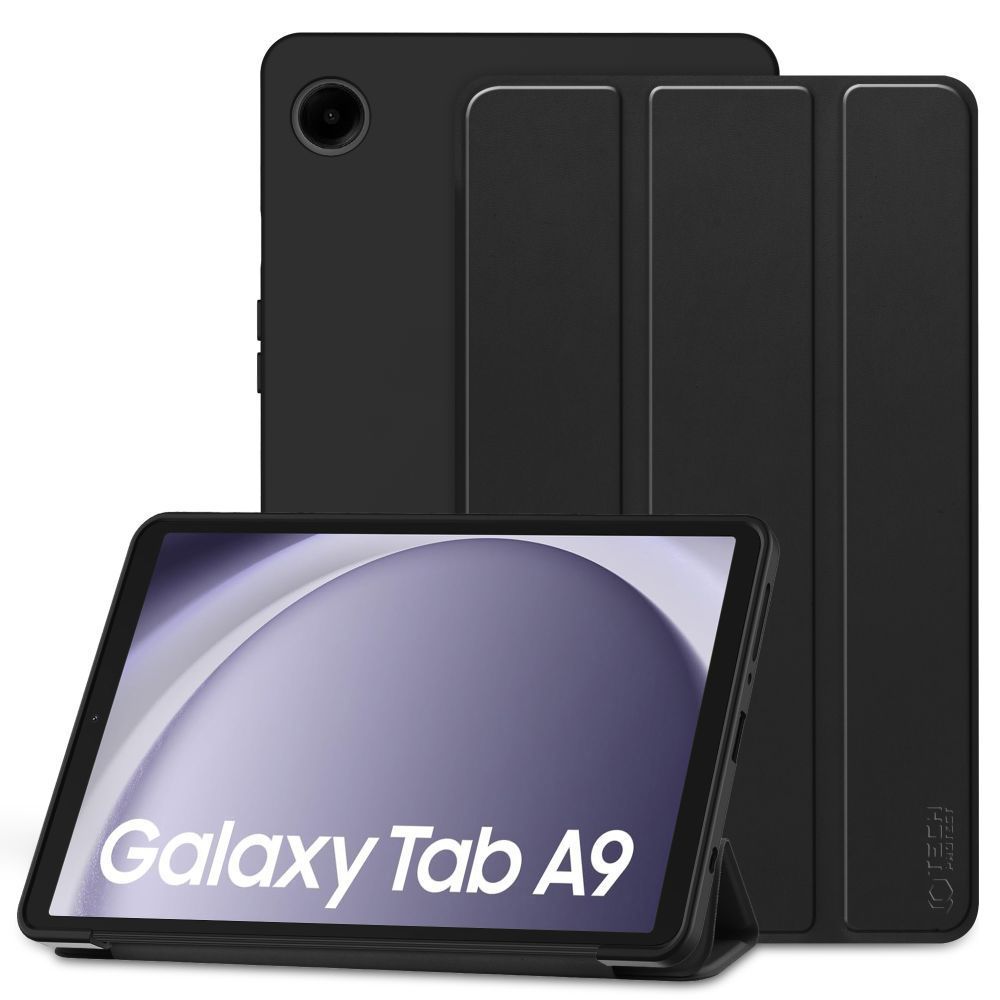 Tech-Protect SmartCase dėklas tabletui Samsung Galaxy Tab A9 8.7" X110 / X115 - juodas