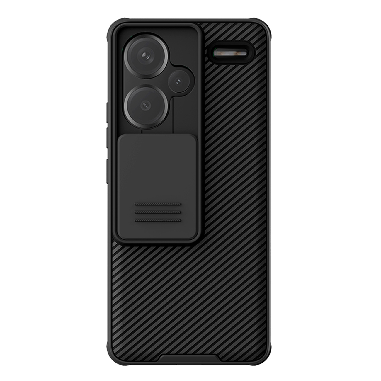 Nillkin CamShield Pro dėklas telefonui Xiaomi Redmi Note 13 Pro+ 5G - juoda