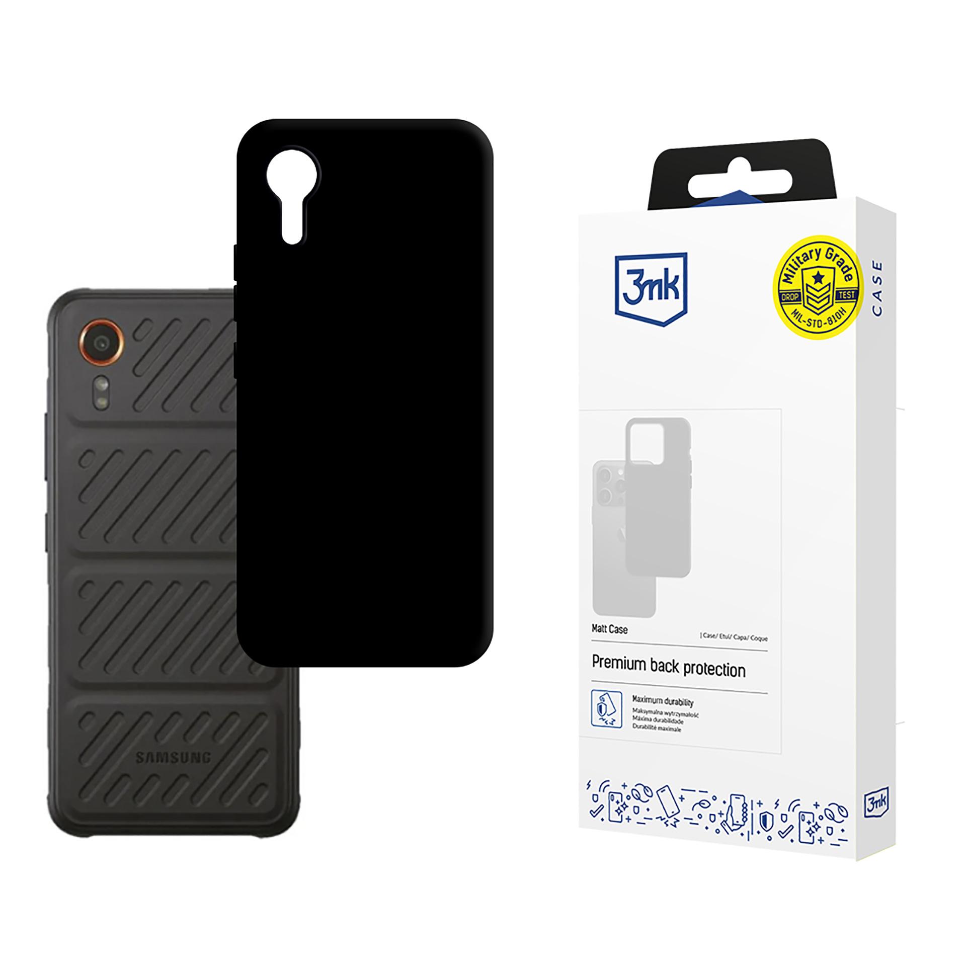 Dėklas 3mk Matt Case Samsung G556 Xcover7 juodas