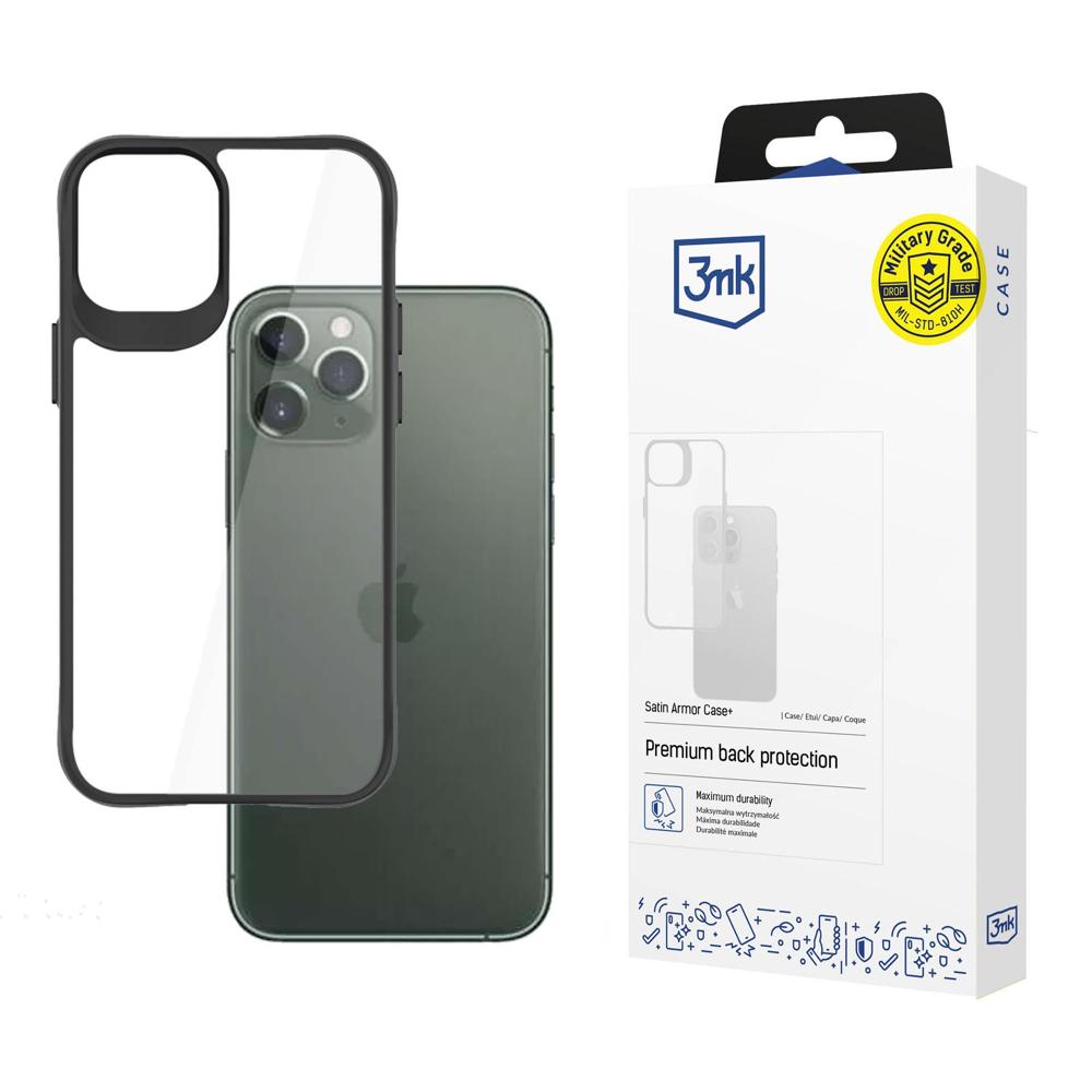 3mk Satin Armor Case+ dėklas telefonui iPhone 11 Pro - permatomas