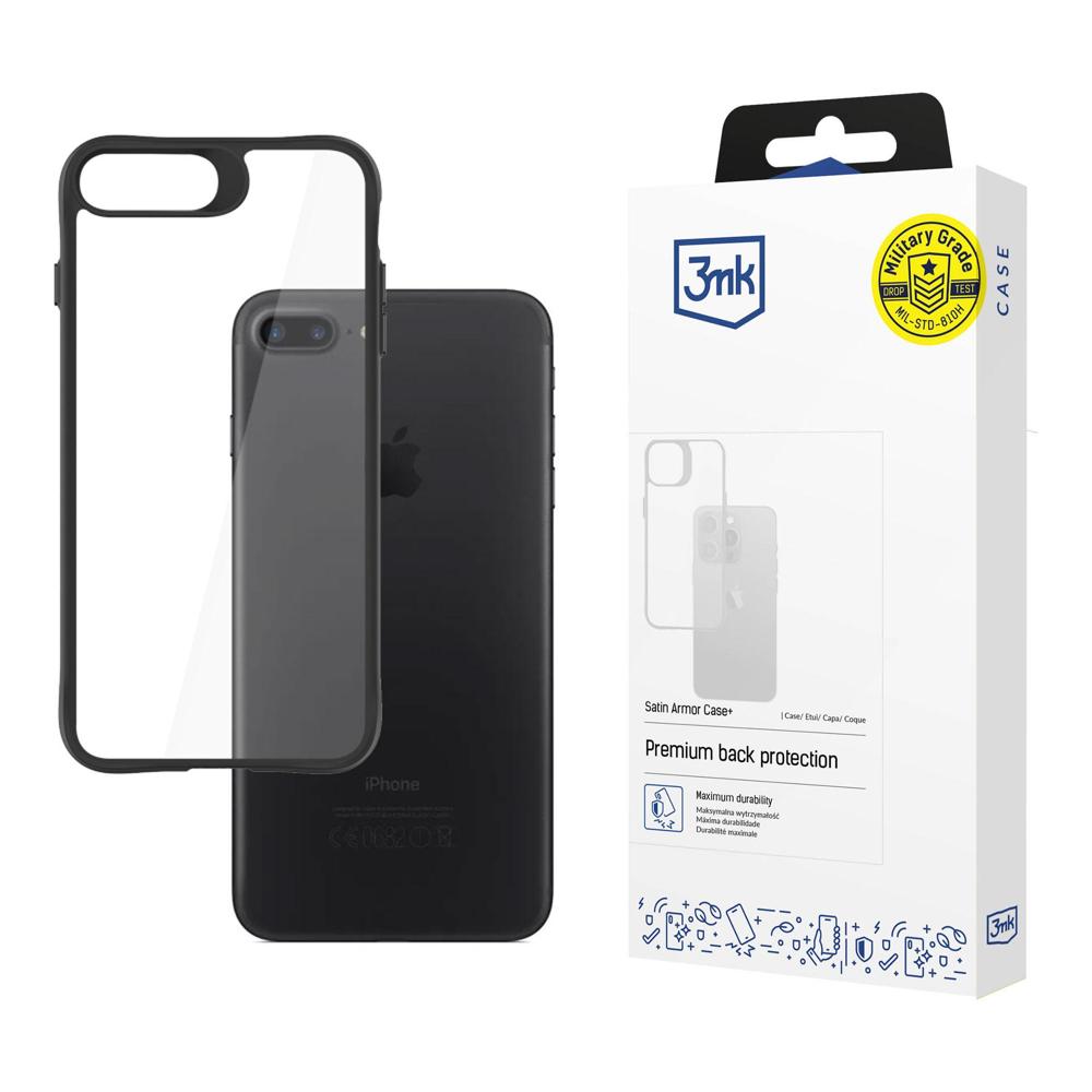3mk Satin Armor Case+ dėklas telefonui iPhone 7 / 8 / SE 2020 / SE 2022 - permatomas