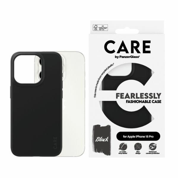 CARE by PanzerGlass stilingas dėklas telefonui iPhone 15 Pro - juodas
