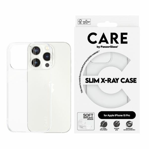 CARE by PanzerGlass plonas X-Ray dėklas telefonui iPhone 15 Pro - skaidrus