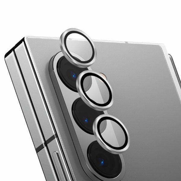 Uniq Optix Auminium grūdintas stiklas objektyvui su aplikatoriumi Samsung Galaxy Z Fold 6 - baltas