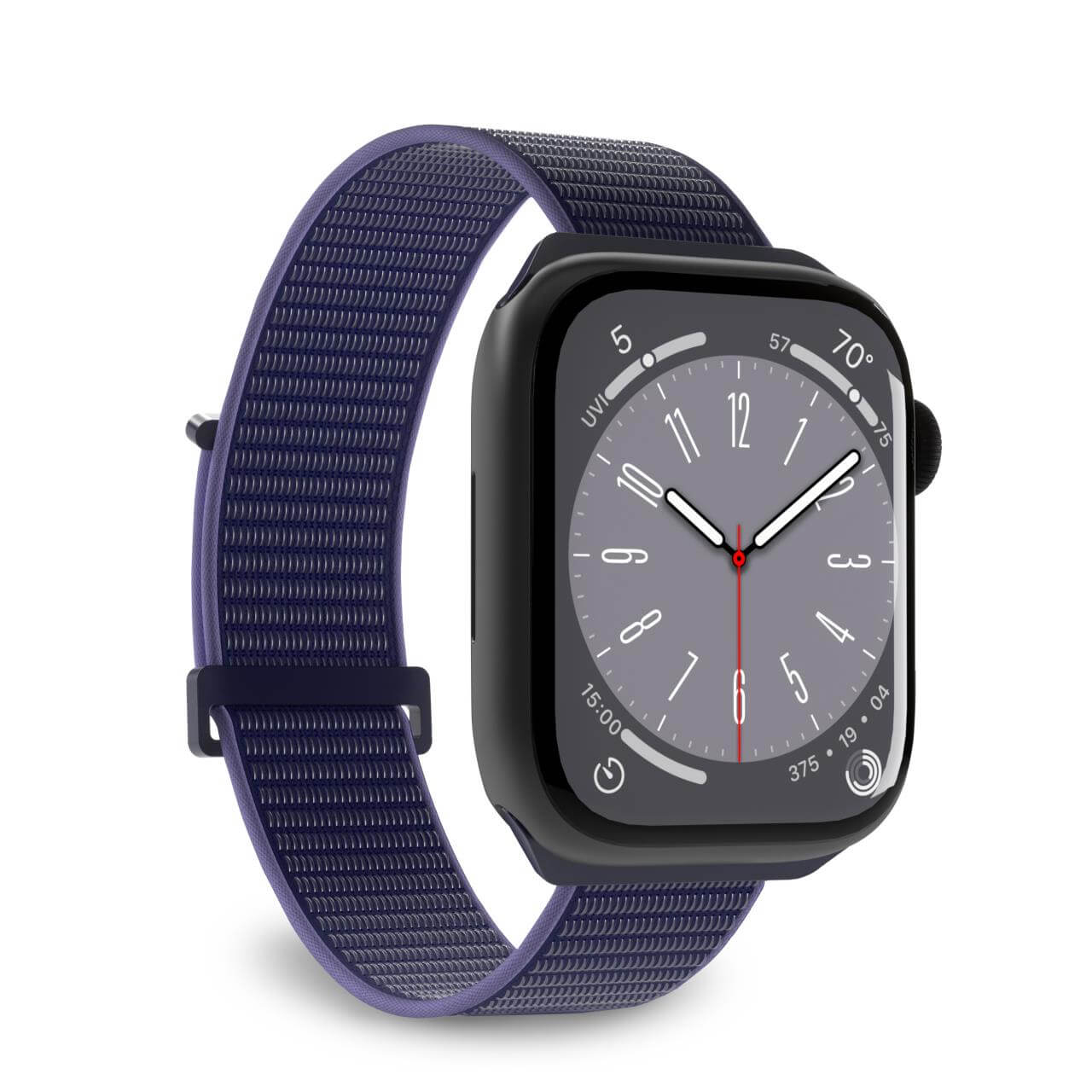 Puro Sport nailoninis dirželis Apple Watch 42 / 44 / 45 / 49 mm – mėlynos spalvos