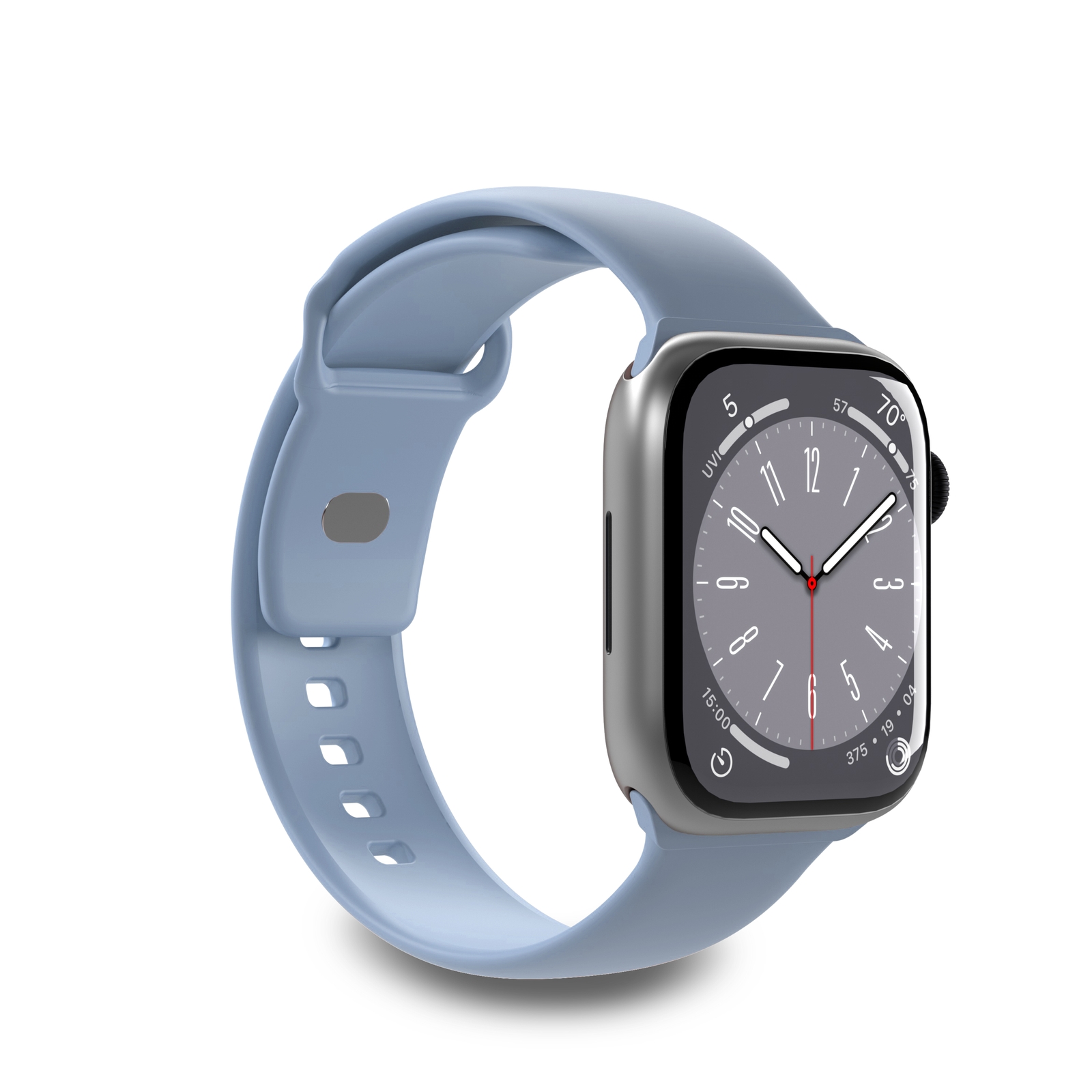 Puro Icon silikoninis dirželis Apple Watch 42/44/45/49 mm - šviesiai mėlynas (2 vnt.)