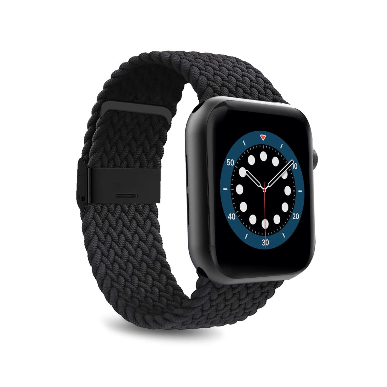 Puro Loop nailoninis dirželis Apple Watch 38/40/41 mm - juodas