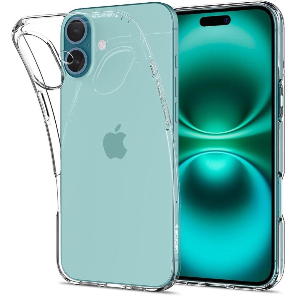 Spigen Liquid Crystal dėklas telefonui iPhone 16 - skaidrus