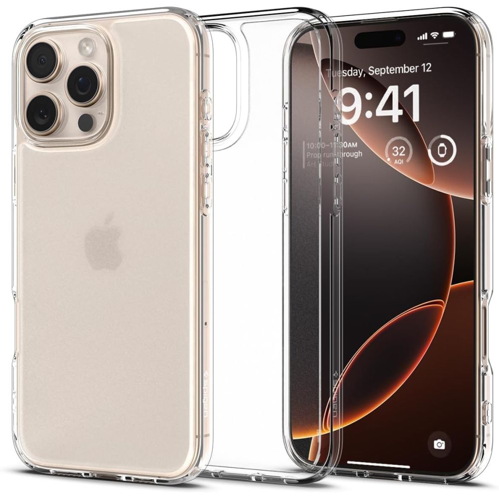 Spigen Ultra Hybrid dėklas telefonui iPhone 16 Pro Max - skaidrus
